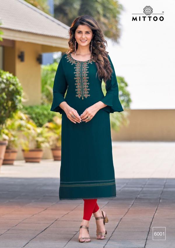 Mittoo Rihana Fancy Rayon Designer Kurti Collection